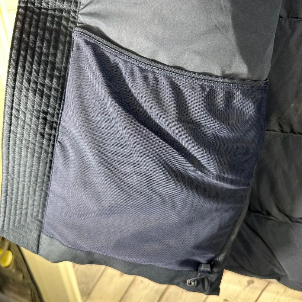 Lululemon Wunder Puff Down Vest Mens XL Navy Blue Puffer Full Zip‎ Goose Down